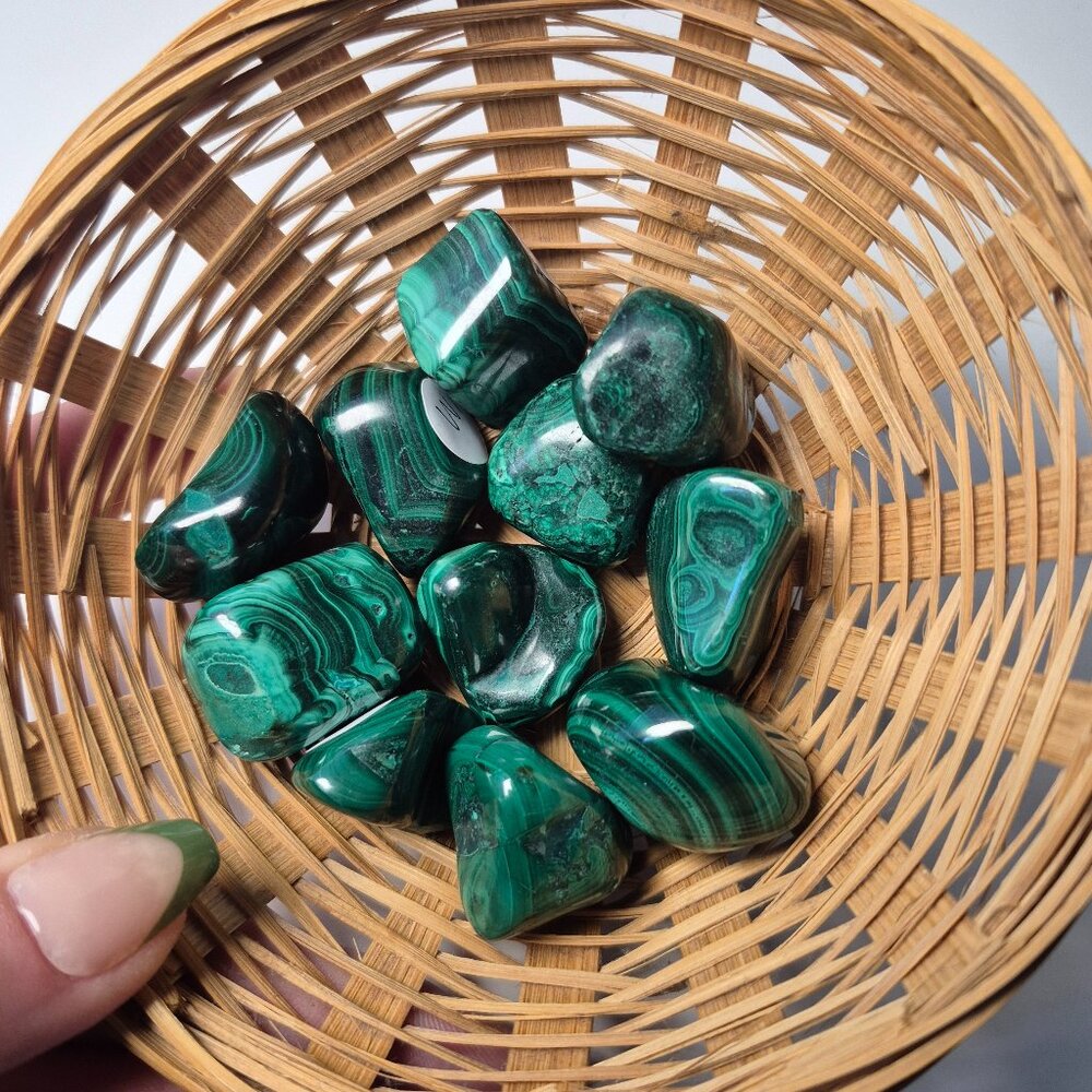 Malachite Tumblestones (Single or Multiple)